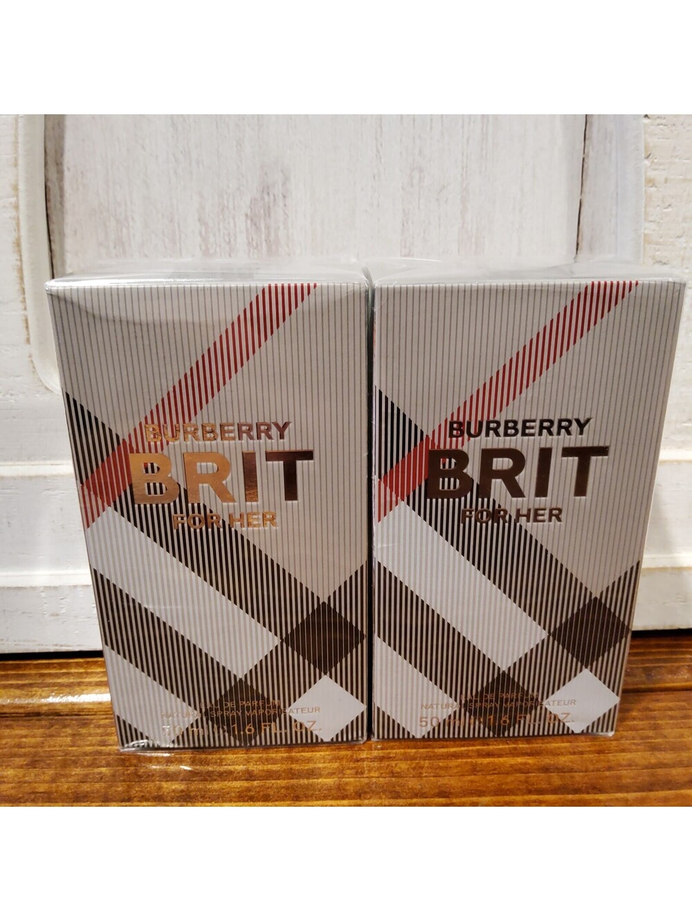 Lot of (2) Burberry Brit For Her Eau de Parum Spray Regular Size 1.6 fl oz